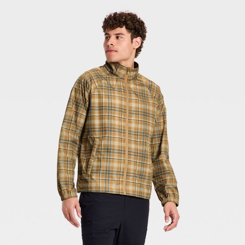 Men's Windbreaker Jacket - All in Motion Yellow L
